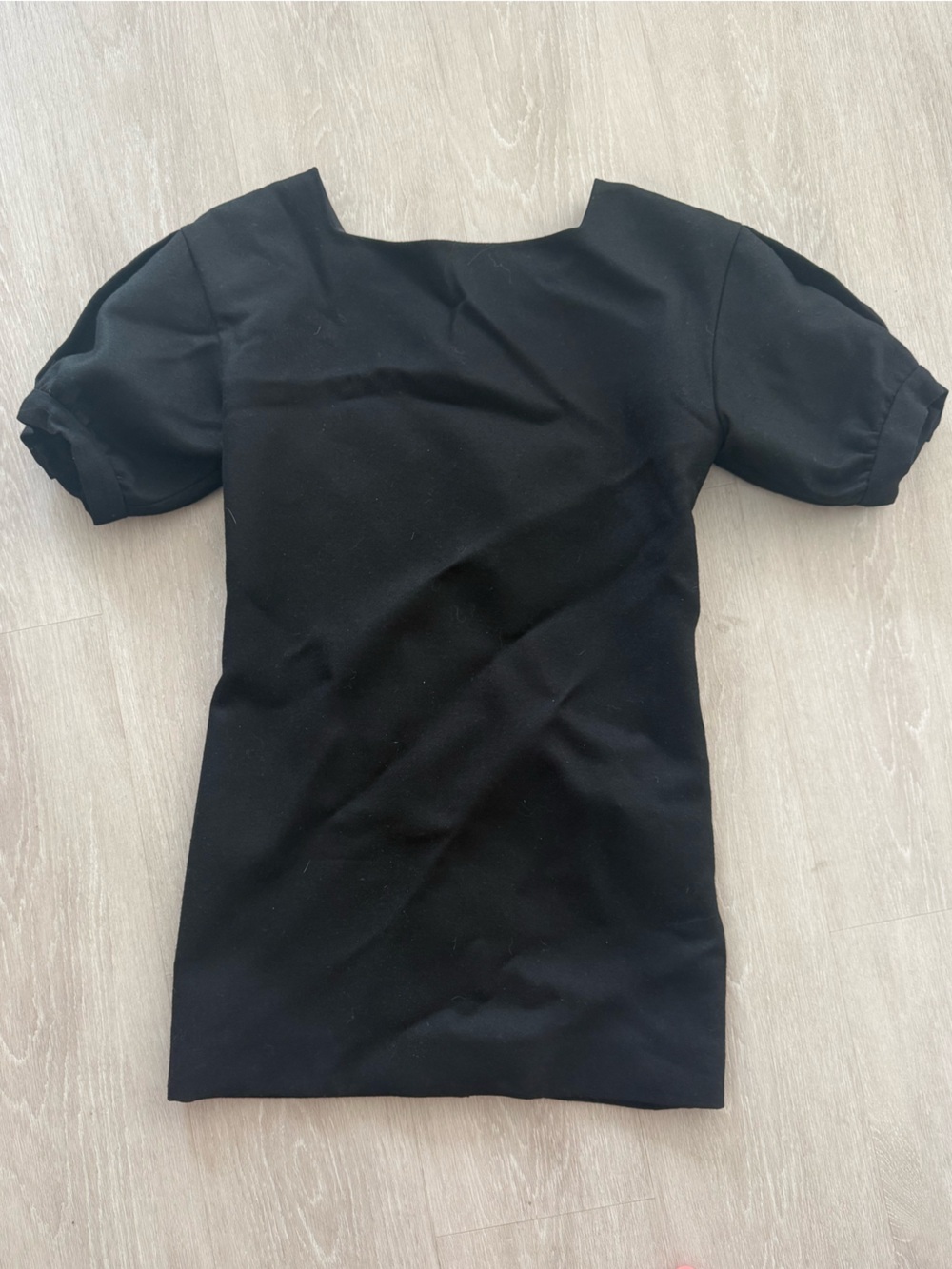 Yves Saint Laurent Black Wool Mini Dress